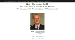 Desktop Screenshot of garygrossmanphd.com