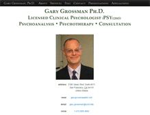 Tablet Screenshot of garygrossmanphd.com